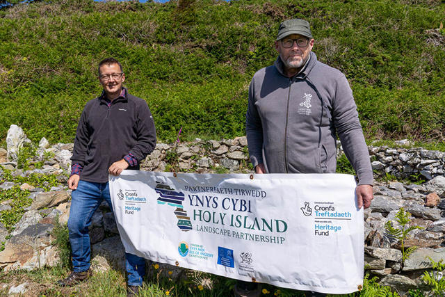Holy Island Landscape Partnership and Keep Wales Tidy officers