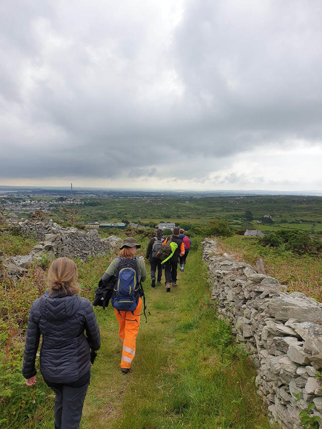 Volunteers taking part in a wildlife survey