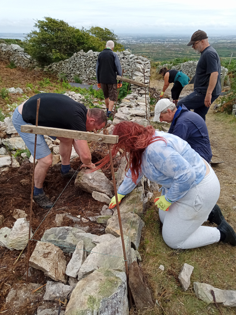 Placing the foundation stones