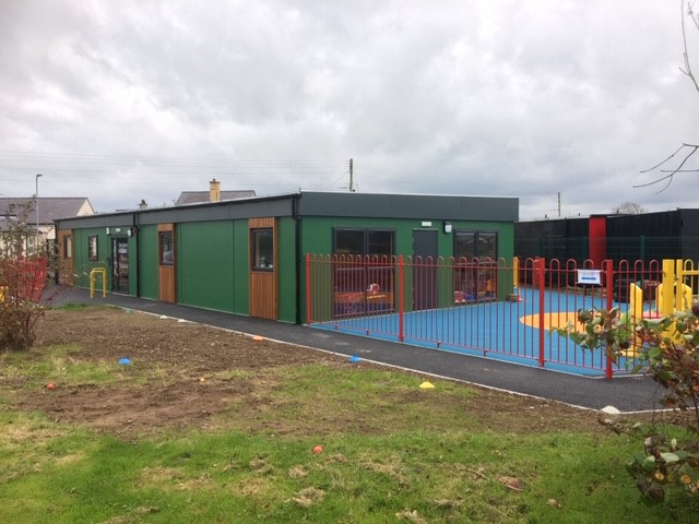 Modular unit at Ysgol Esceifiog