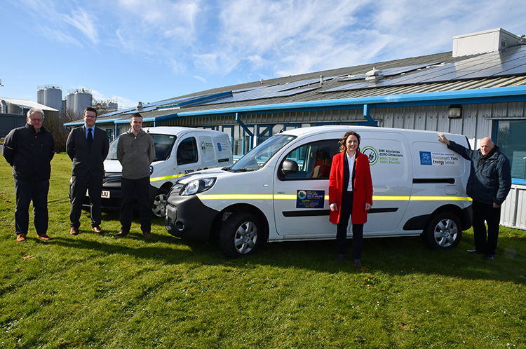 The County Council has recently installed new Electric Vehicle charging points at its Canolfan Byron site.