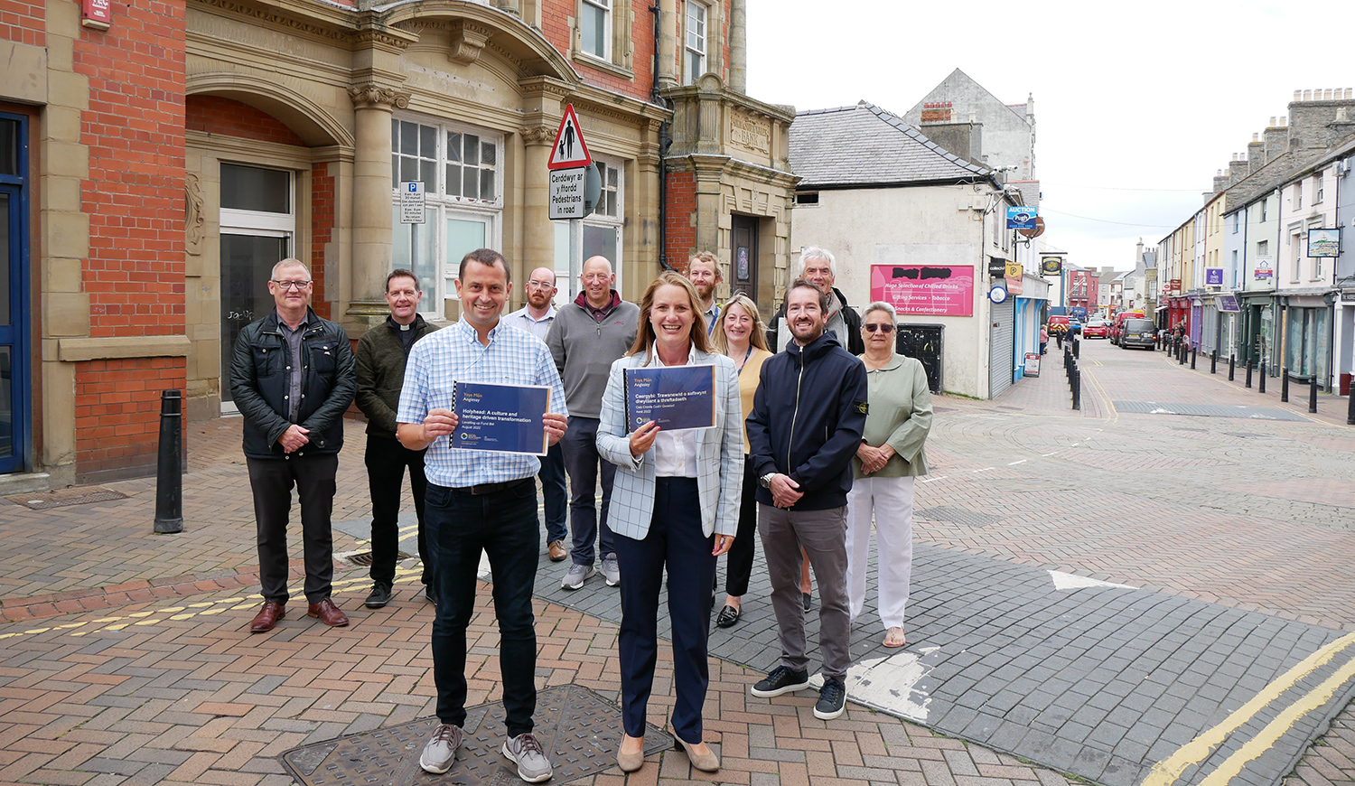 Partners from the successful Holyhead Levelling Up Fund bid (when the bid was submitted in August 2022).