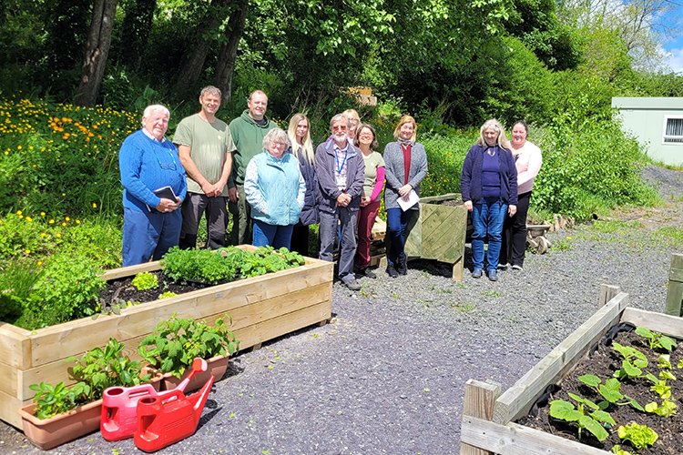 Members of the Anglesey Community Growing Project