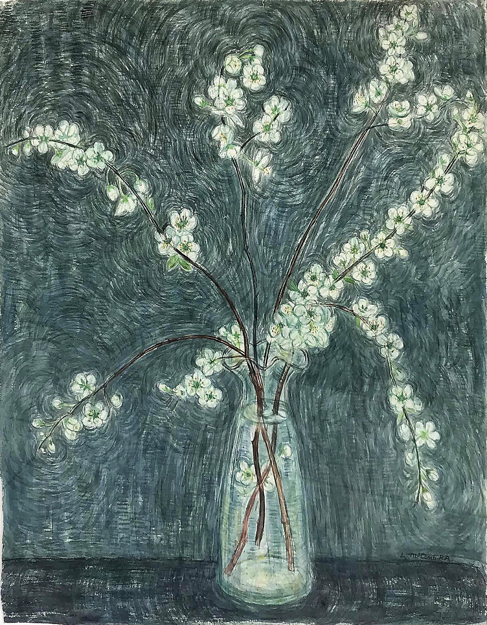 Spring Blossom 1978 watercolour on paper 50 x 39cm