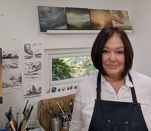 Image of Angie Hoopert in studio