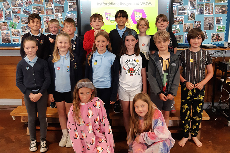 Children from Anglesey schools