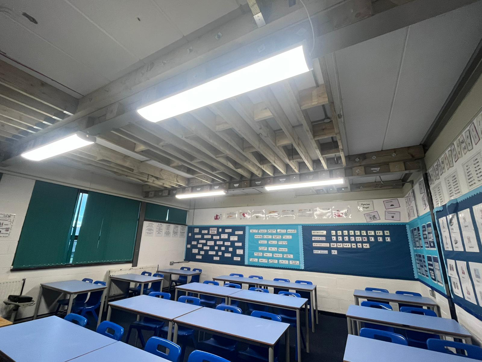 A classroom in Ysgol Caergybi