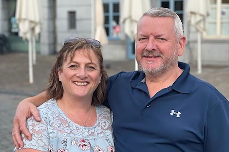 Foster carers Dee and Rob