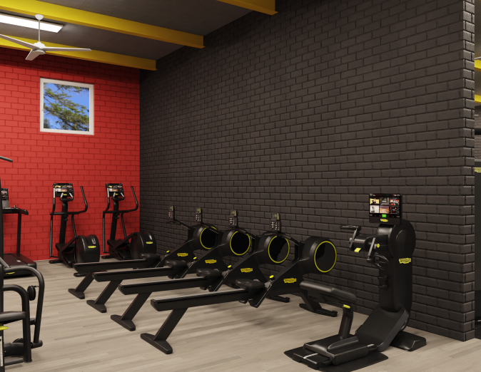 Image showing the fitness room at Holyhead Leisure Centre after the upgrade