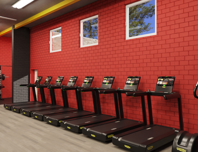 Image showing the fitness room at Holyhead Leisure Centre after the upgrade