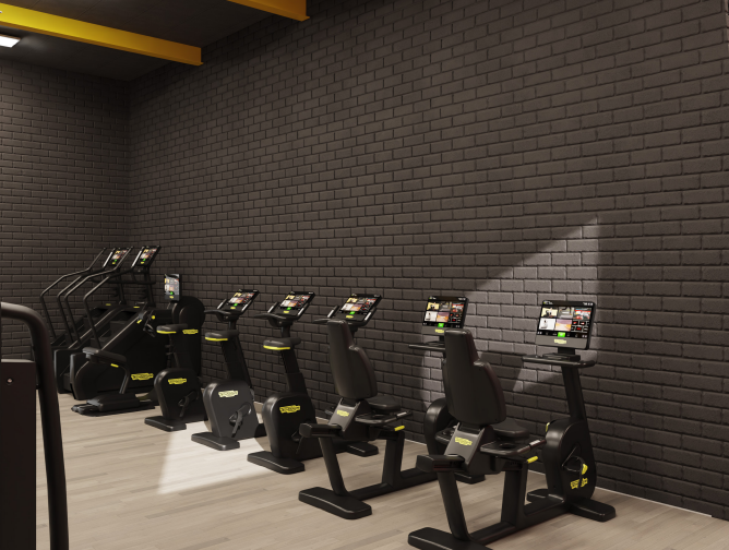 Image showing the fitness room at Holyhead Leisure Centre after the upgrade