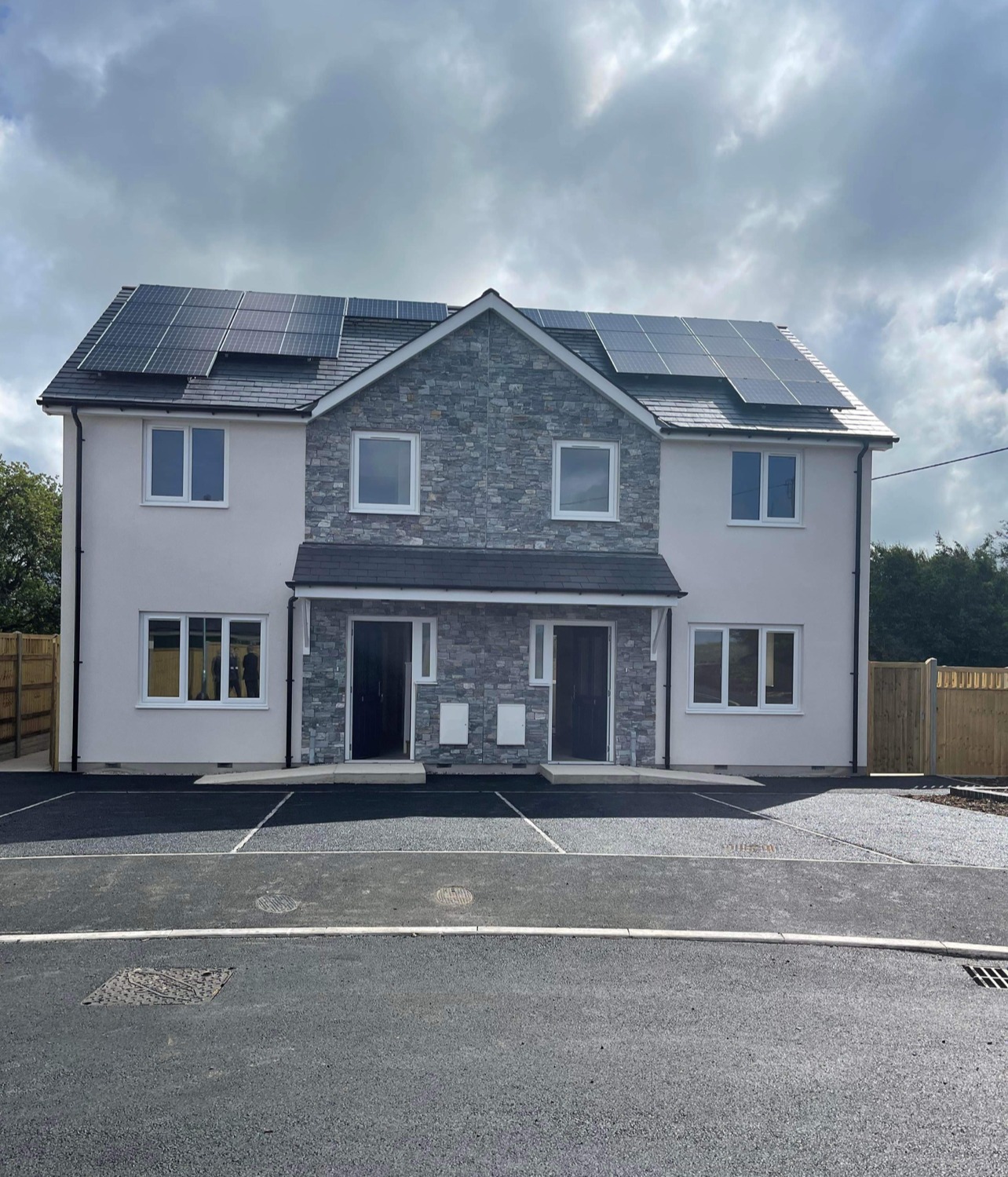 Two semi-detached houses