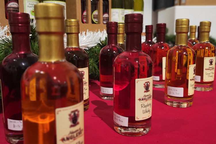 Anglesey whiskey for sale at Oriel Môn, Anglesey